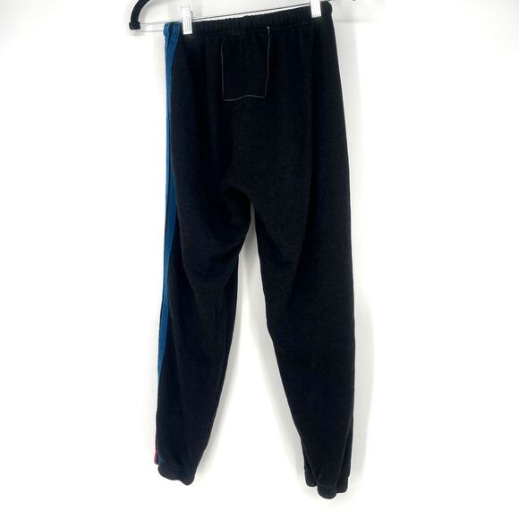 Aviator Nation 5 Stripe Sweatpant Charcoal Size XS Unisex - Picture 2 of 10